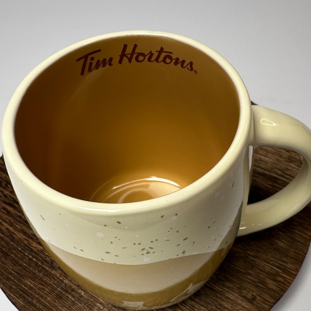 β¨ 2 for $10 DEAL! β¨ Tim Hortons Bear Mug | Speckled Ceramic Coffee Cup - Picture 3 of 3